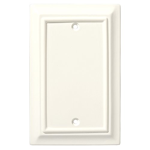 Brainerd 126339 Wood Architectural Single Blank Wall Plate / Switch Plate / Cover
