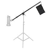 Lieferumfang: 1x walimex Galgen 120 - 220 cm, 1x Galgenhalterung, 1x Beschwerungstasche, 1x Befestiungsadapter