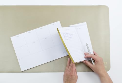 Dany Marcus Checkliste mit Goldschnitt, Aufgabenplaner mit Gold, To-Do-Liste, Liste zum Abhaken, DIN A5 hoch, 80 Blatt