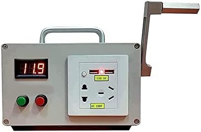 Multifunctional Manual Crank Generator, 220V High Power Charger Emergency Power Charger, DC 12V Output, Strong Load Capacity, Camping and Outdoor Activities