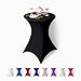 Luxury Collection Black Spandex Cocktail Table Cover - Fitted High Top Round Table Cloth - Round Tablecloth Covers for Bar Table Pub Table Round Kitchen Table High Top Table Bistro Table