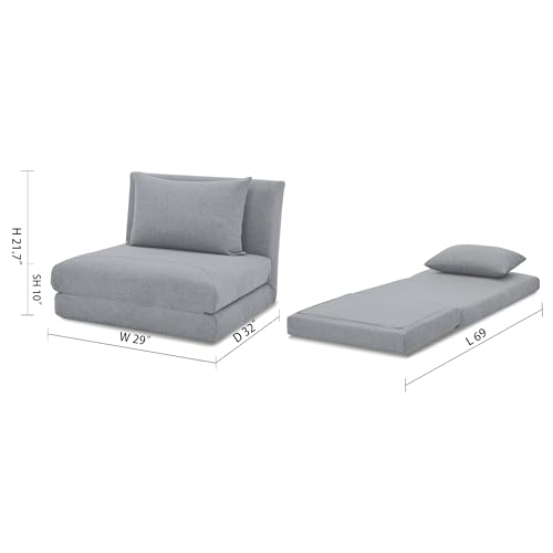 Sillón Plegable Convertible Color Moonlight miniatura 2