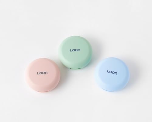 Two Plus ONE LAON Korean Original Gonggis, Not 3D Printed, Portable 5 Stones Set with Pocket-Size Cases (3Colors: Red, Green, Blue)