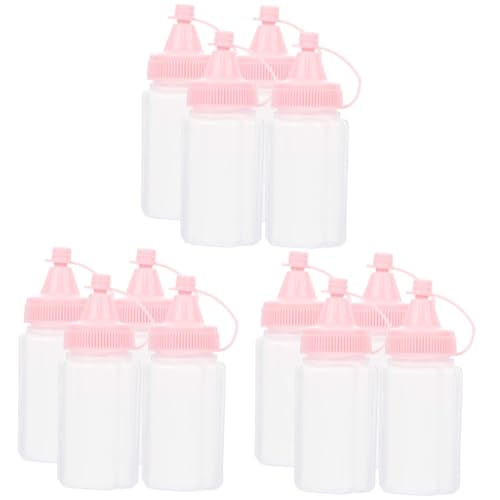 PRETYZOOM 3sets Oil Bottles Ketchup Bottles Squeeze Condiment for Kitchen 4pcs*3