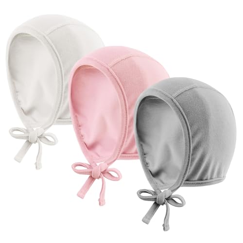 Image of JANGANNSA Newborn Baby Hospital Hat Infant Set Head Cap Lovely Ears Belt Beanie 0-8Months
