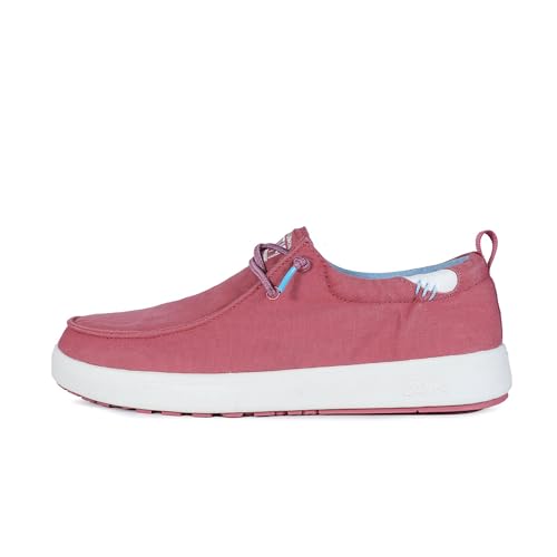 WALK IN PITAS | Biarritz | Herren Mokassins | Flache Slipper für Männer | Slip on Loafer | Sneakers | Schlupfschuhe | Freizeitschuhe | Walkinpitas Schuhe | Jeans Rot 42
