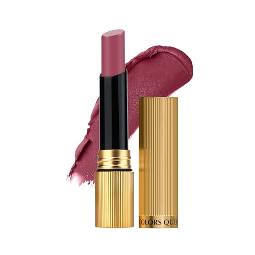 Image of Colors Queen Hold Up Full Day Non-Transfer Matte Lipstick | Long Lasting and Weightless Formula | Intense Color Pay Off | Waterproof Lipstick for Women (122 - Rose Wood, 4g)