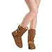 DREAM PAIRS Women's Mid Calf Winter Snow Boots Fashion FuzzyChic Buckle Booties,Size 8,Chesnut,SWEATY-BUCKLE