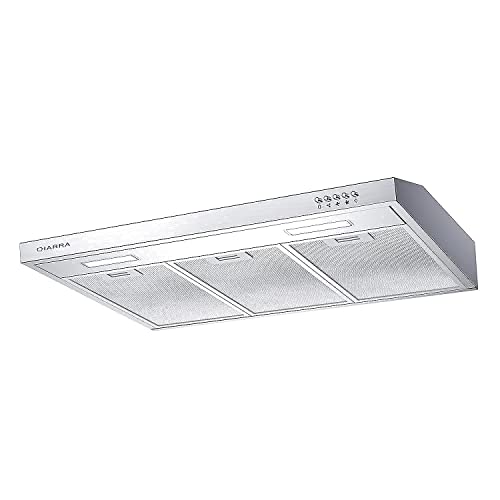Ciarra Cas75918A 30 Inch Range Hood With Cacf006 Carbon Filters, Stainless Steel Stove Vent Hood For Kitchen #TOP1