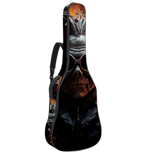Housse guitare acoustique et basse motif Halloween pour vos déplacements et répétitions