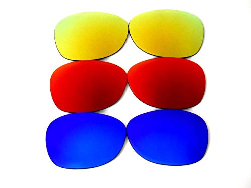 Replacement Lenses For Ray-Ban RB2132 New Wayfarer Blue&Red&Gold 55 mm 3PS