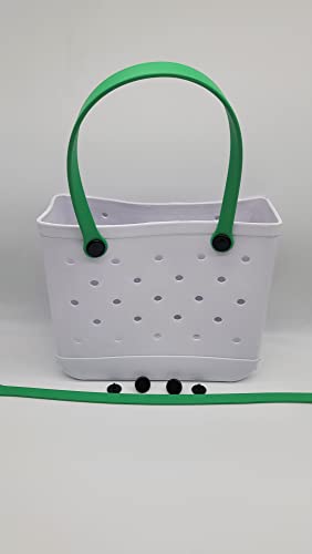 Snappy Resin Beach Bag Handles 4 Rivets (Light Pink)2