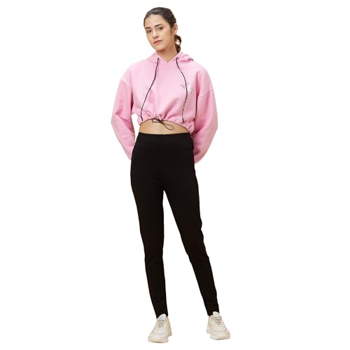 Image of Being Human Red Easy Fit Long Sleeves Detachable Women's Hoodie Clothing