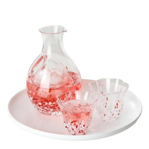 クリスタルガラス　冷酒グラス　酒杯　煎茶器　6客　桐箱付　V　6238 冷酒セット 高瀬川 琥珀(冷酒カラフェ 1個・杯 2個)【東洋佐々木