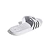 adidas unisex-adult Adissage Slides White/Black/White 5