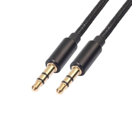 Cable Auxiliar Jack 3.5mm Macho a Macho 1 m Negro miniatura 3