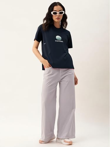 Image of Mack Jonney Oversized | Loose Fit | Half Sleeves 100% Cotton Round Neck Printed T-Shirt for Women-Mack640755
