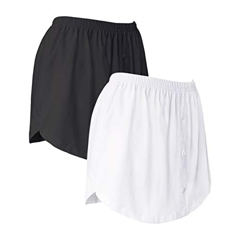 Vanrose Jan Cotton Shirt Extension for Legging Layering Fake Top Black White S-M Cover