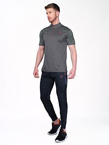 Image of TECHNOSPORT Men's Slim Fit Active T-Shirt - (MTP512 P) Pack of 1