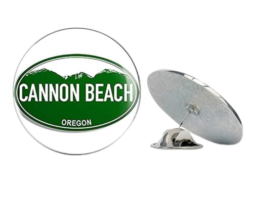 Green Mountain Oval Cannon Beach Oregon (or rv Visit Logo) Metal 0.75