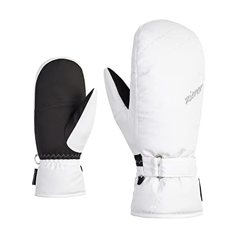 Ziener Women's Korvana Ski Mittens / Winter Sports | Warm, Breathable, White, 6.5 Cover