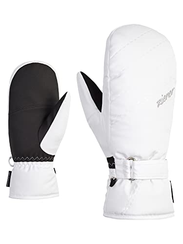 Ziener KORVANA Moufles de Ski et Sports d'hiver pour Femme | Chaudes, Respirantes, Blanches, 8 Cover