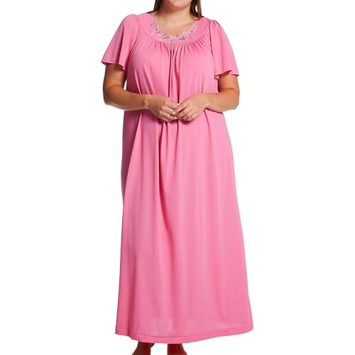 Image of Shadowline Women's Petals 53 Inch Short Flutter Sleeve Long Gown