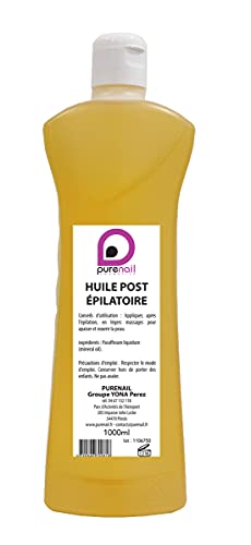 Huile post épilatoire végétale Purewax 1 Litre pour votre routine douceur à la maison