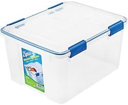 IRIS USA WSB-S/SD Combo WeatherShield 26.5 and 44 Quart Storage Box, Clear