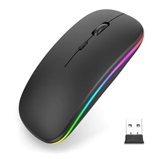 NHQZ Mouse Bluetooth Wireless Compatibile con Laptop/Macbook/iPad/iPhone (iOS 13.1.2 e successiva) Mini Mouse Ricaricabile 3DPI Regolabile Bluetooth4.0(e)