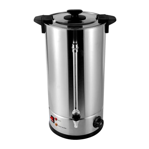 CNCEST Commercial Grade Stainless Steel 25L/6.6gal Coffee Urn Coffee Maker Hot Water Urn 1.4KW with Plastic Filter Coffee Urn for Home, Party, Office, Wedding