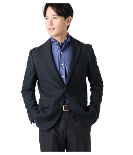 [ニューヨーカー] ジャケット ツィードライク ヘリンボーン ジャケット メンズ 16196202 ブルー M