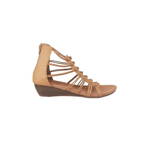 Image of Mochi Women Synthetic Leather Gladiator