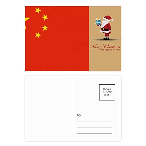 Cartes postales drapeau de la Chine lot de 20 pour Postcrossing