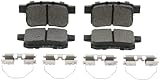 BOSCH BE1451H Blue Ceramic Disc Brake Pad Set With Hardware - Compatible With Select Acura TSX; Honda Accord; REAR