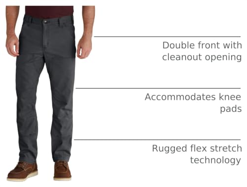 Carhartt Men's Relaxed Straight Rigby Double-Front Dungaree, Shadow, W31 x L32 by Carhartt - Used condition - Image 4