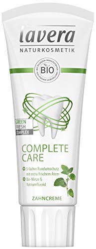 Lavera Zahncreme Complete Care - Zahnpasta mit Bio-Minze & Natriumfluorid - vegan - Bio Pflanzenwirkstoffe - zertifizierte Naturkosmetik - Zahnpflege - 75 ml - 1er Pack Cover