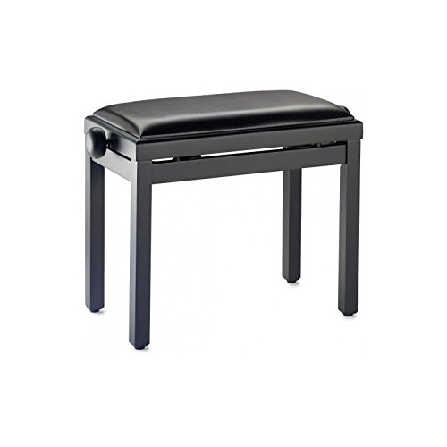 Banquette piano noir mat PB39 BKM SBK assise skai