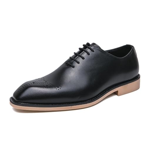Italian Luxury Men Leather Slip On Dress Shoes Formal Business Round Toe Comfortable Wedding Office Genuine Leather Oxford