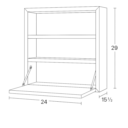 Image of Solid Sheesham Wood Wall Mounted Foldable Study Desk | Honey Finish | Space Saving Writing Table with Shelves | Self Assembly with Screws & Plugs (Honey)