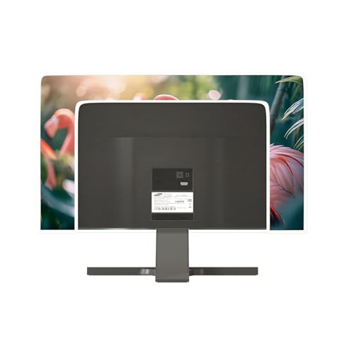 Image of Pink Tropical Flamingo Waterproof Television Covers 40,41,42,43 Inch Green Plants Anti-Static Dust-Proof TV Dust Cover Protective Sleeve Compatible with Television LED LCD OLED TVs