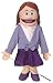 25" Sarah, Peach Mom / Teacher, Full Body, Ventriloquist Style Puppet