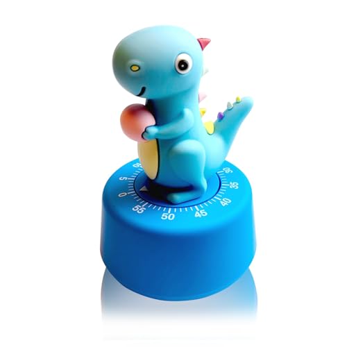 Visual Timer for Kid, Toddler Kitchen Timer 60 Min Countdown, Blue Dinosaur