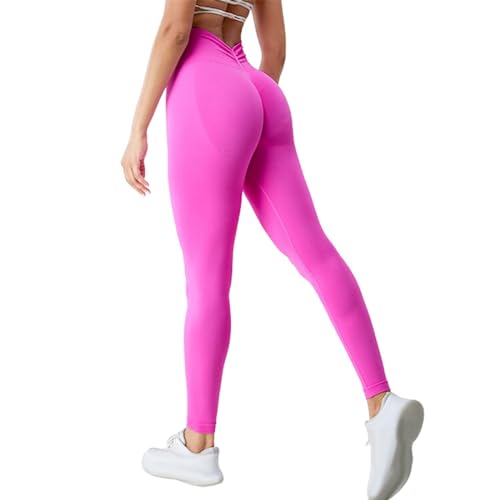 Leggings moldeadores efecto melocotón con cintura elástica alta