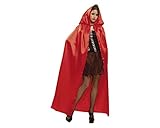 Tamaño: único My Other Me Me-201957 Capa chica mujer, color rojo, Talla única (Viving Costumes 201957)