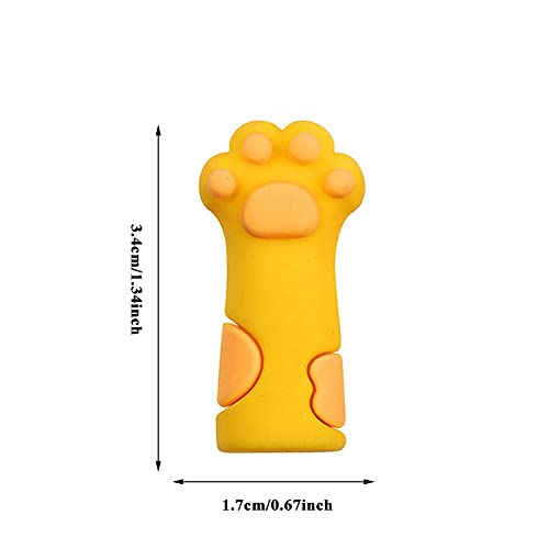 HomeSoGood 12 peças de capa de pinça de cutícula, capa de tesoura, 3 cores, pata de gato para ferram