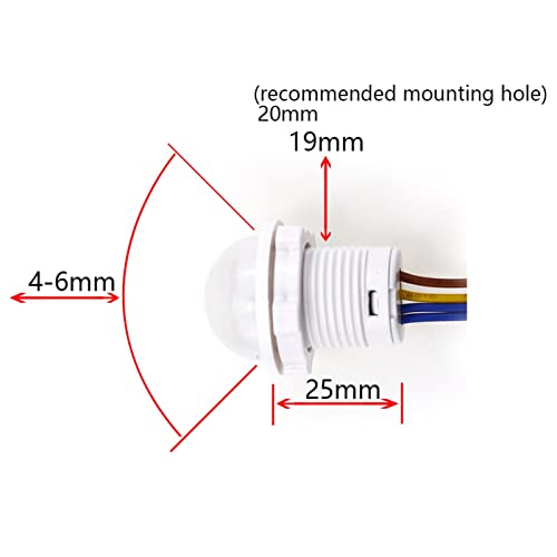 Interruptor inteligente LED con detector de sensor PIR de 110V y 220V 6