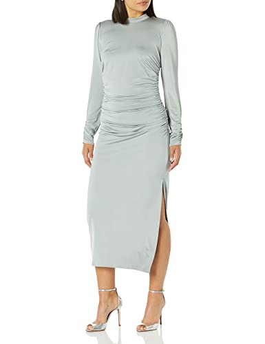 Robe de cocktail BCBGMAXAZRIA : confort col montant et fente chic