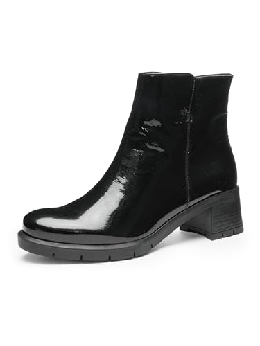 ARA Prag, Botas Cortas al Tobillo Mujer, Negro, 42 EU Ancho