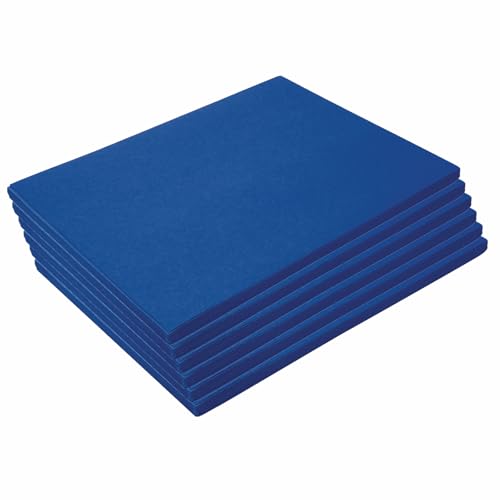 Colorations 9 x 12 Mediumweight Blue Construction Paper - 300 Sheets Bulk Pack Art Paper Arts and Crafts School Supplies Drawing Coloring Painting 3D Art
